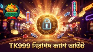 নিরাপদ ক্যাশ আউটের জন্য TK999 প্ল্যাটফর্মে স্বচ্ছতা ও নিরাপত্তা নিশ্চিত।